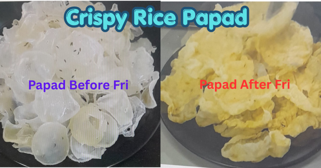 crispy rice papad