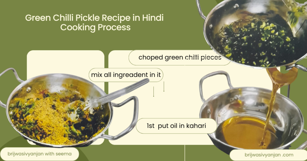 green cilli pickle recipe in hindi 2