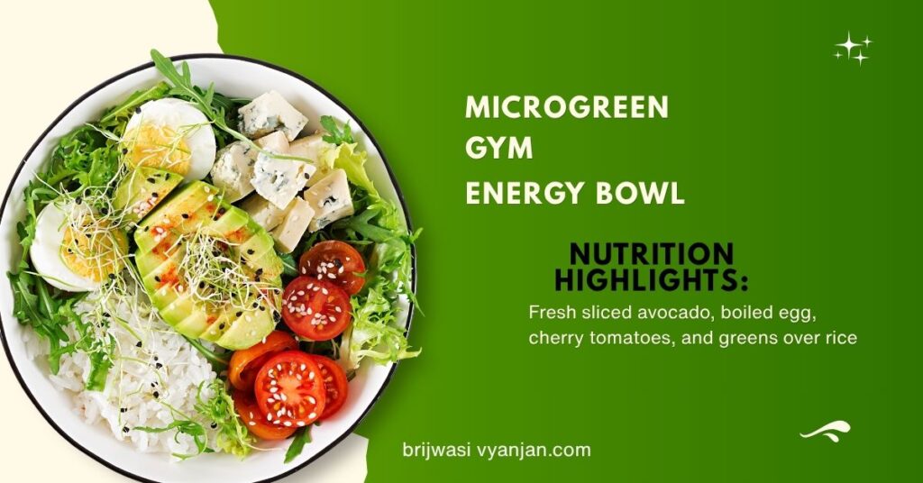Microgreen Gym Energy Bowl – Affordable, Authentic & Nutrient-Rich Nasta for Fitness Enthusiasts microgreen gym energy bowl