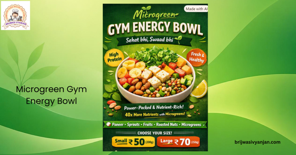 Microgreen Gym Energy Bowl – Affordable, Authentic & Nutrient-Rich Nasta for Fitness Enthusiasts microgreen gym energy bowl
